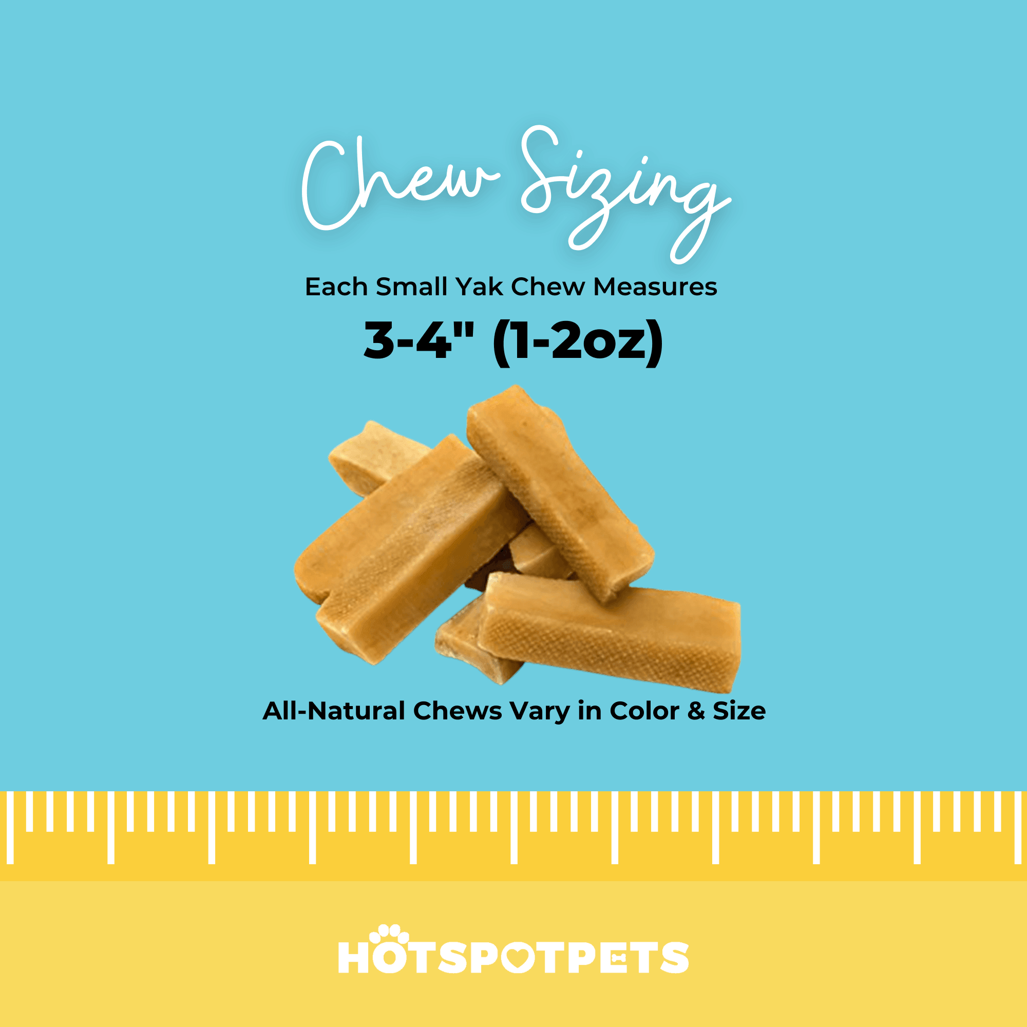Himalayan Yak Chews for Small Dogs | Yak Chews at HotSpot Pets