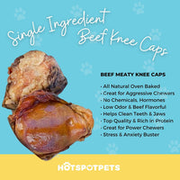 Meaty Beef Knee Cap Bones for Dogs | Meat Bones at HotSpot Pets