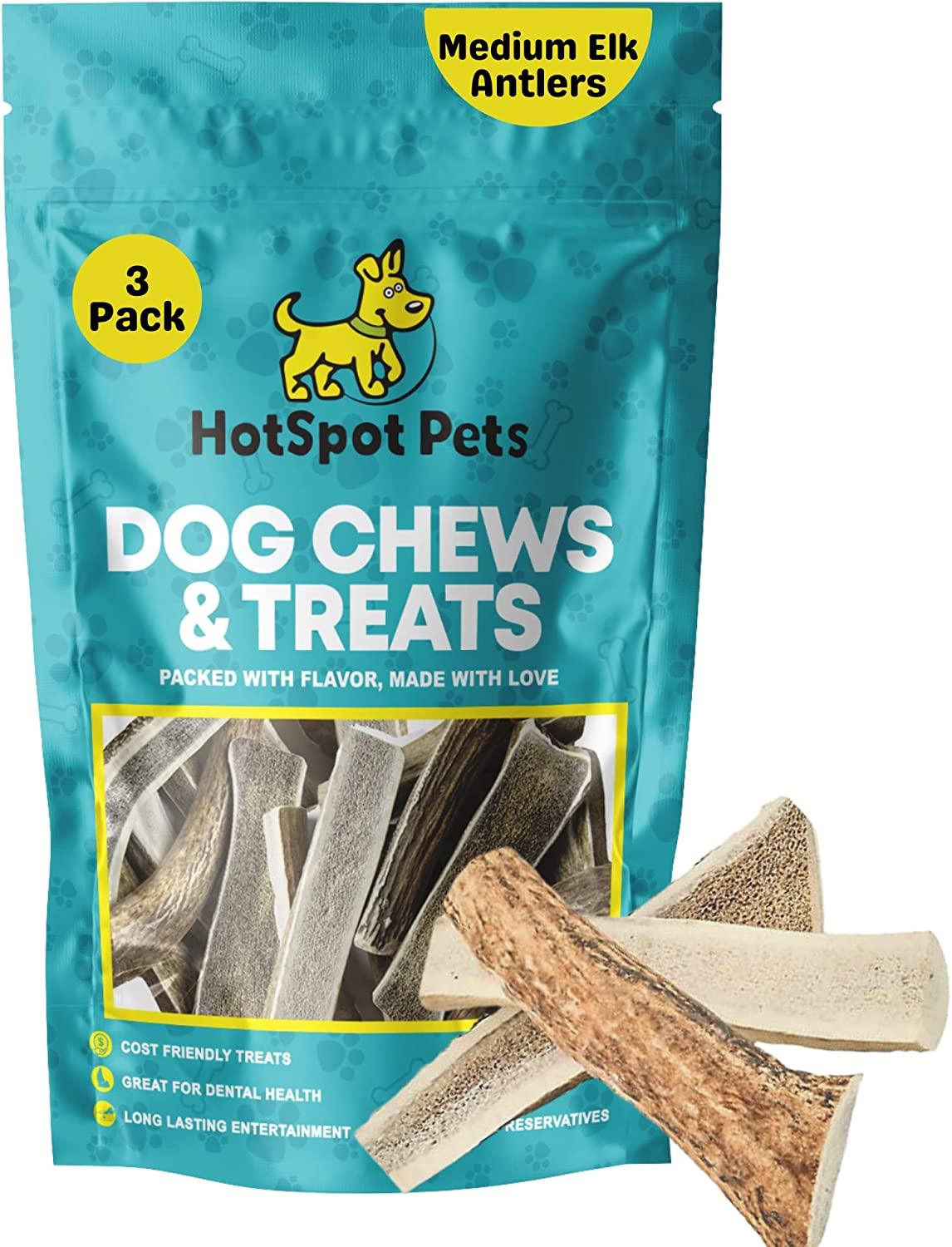 Split Elk Antlers for Medium Dogs | Elk Antlers at HotSpot Pets
